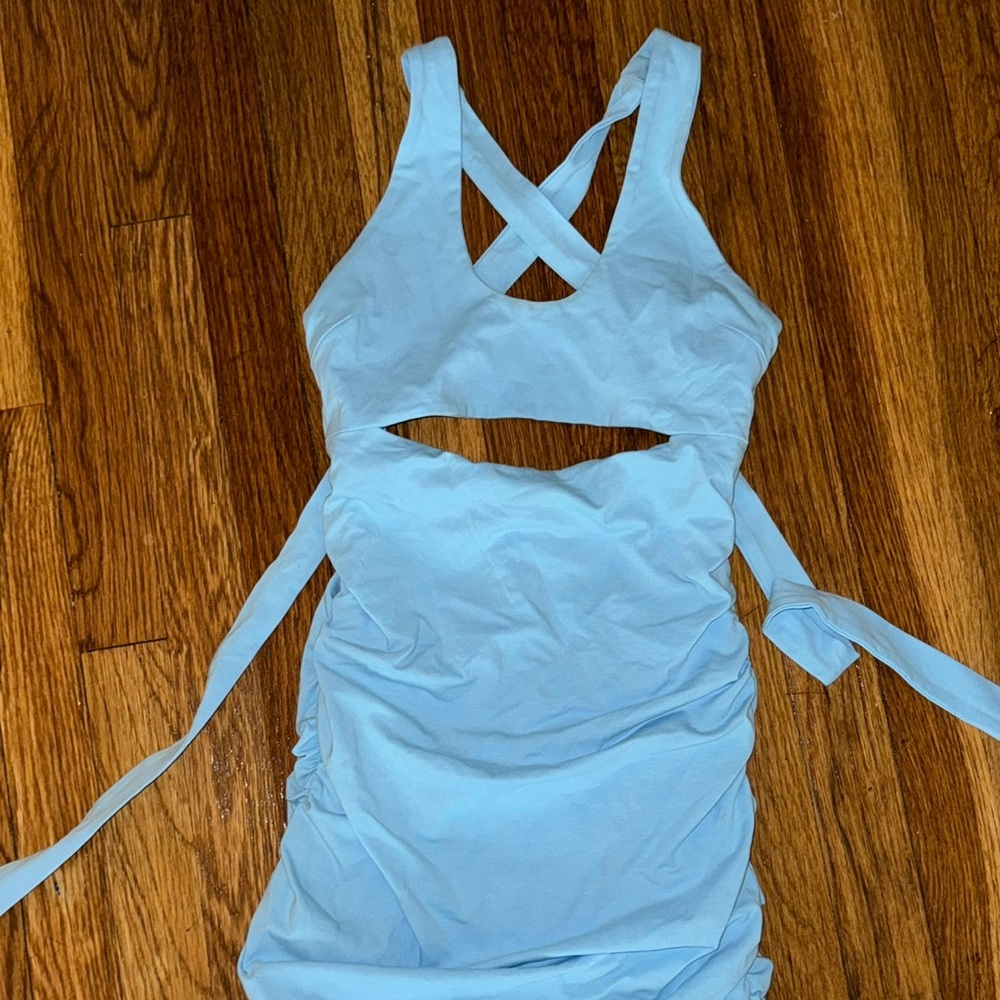 Blue tiger mist dress.